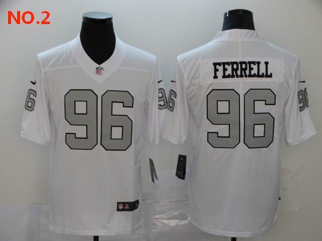 Men's Las Vegas Raiders 96 Clelin Ferrell Jersey NO.2;